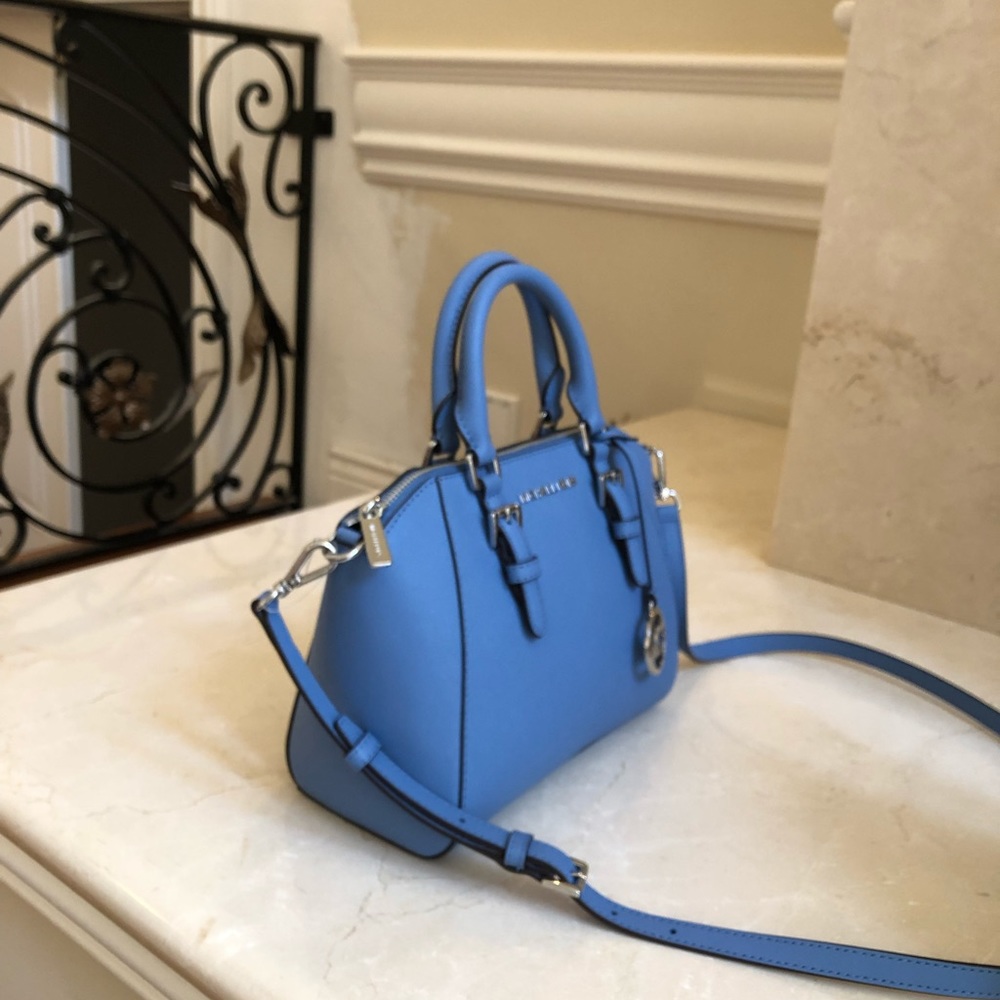NWT Michael Kors medium ciara Handbag French Blue - Picture 2 of 8